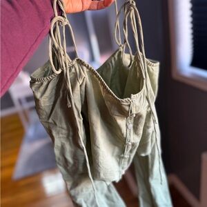 Zara Olive Green Women's Jumpsuit